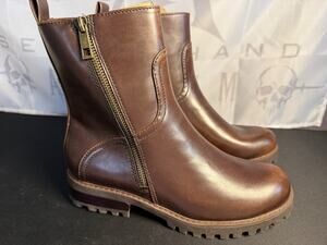 b.o.c. Born Concept Aviva Booties Burnished Brown Leather Women’s 8M MSRP $140